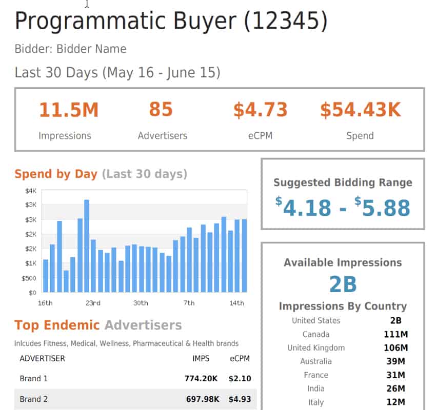 Programmatic Buyer Report