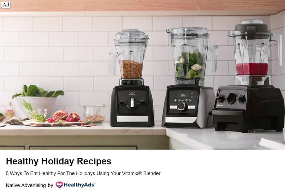 Vitamix - Native Advertising Examples