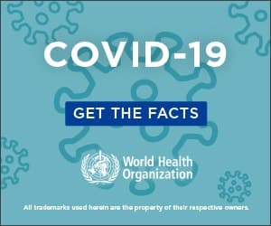 WHO - World Health Organization - Coronavirus Facts - 300x250