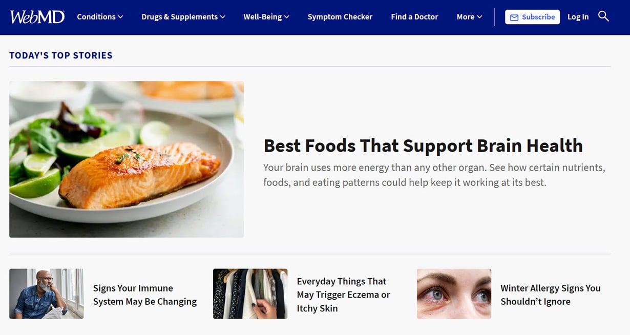 WebMD – Top 10 Health Website WebMD - Top 10 Health Website