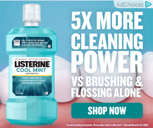 Dental Advertising - Listernine Mouthwash - 300x250
