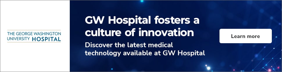 Hospital Advertising Example - George Washington University Hospital - 970x250
