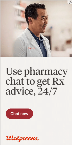 Walgreens - Chat Now - 300x600 - Health Call to Action