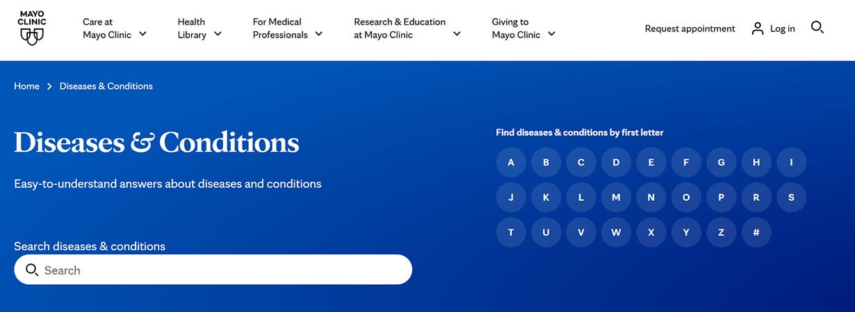 MayoClinic – Top 10 Health Website MayoClinic - Top 10 Health Website