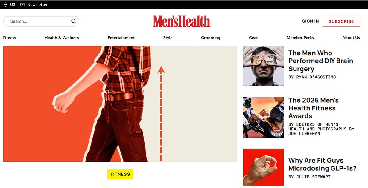 Men’s Health – Top 10 Health Website Men's Health - Top 10 Health Website